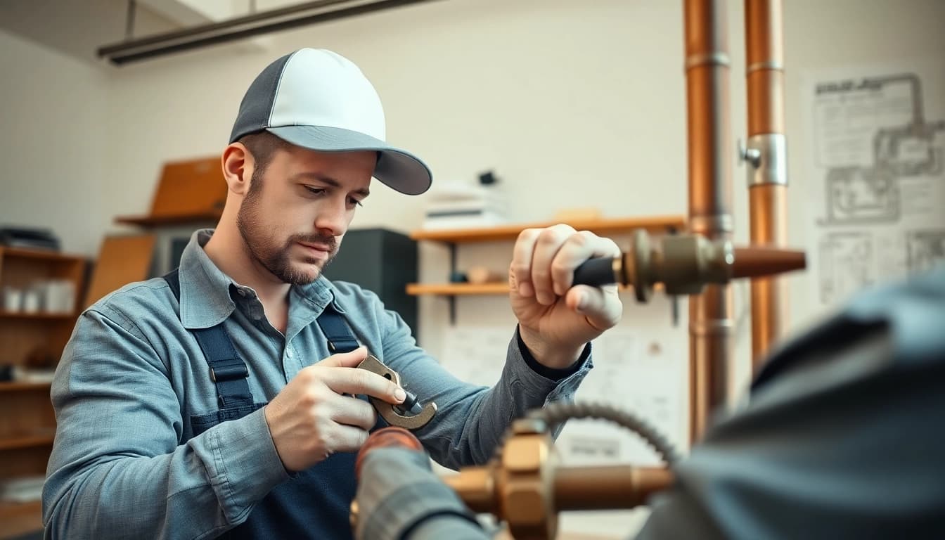 Whole house repiping services St Petersburg FL by a skilled plumber in action, enhancing plumbing systems.