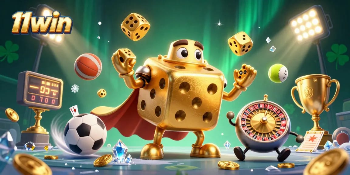 Experience thrilling sports betting at 11win with dynamic 3D casino elements and vibrant characters.