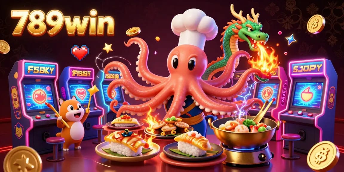 Exciting gameplay scene at 789win with vibrant characters in a dynamic online casino setting.