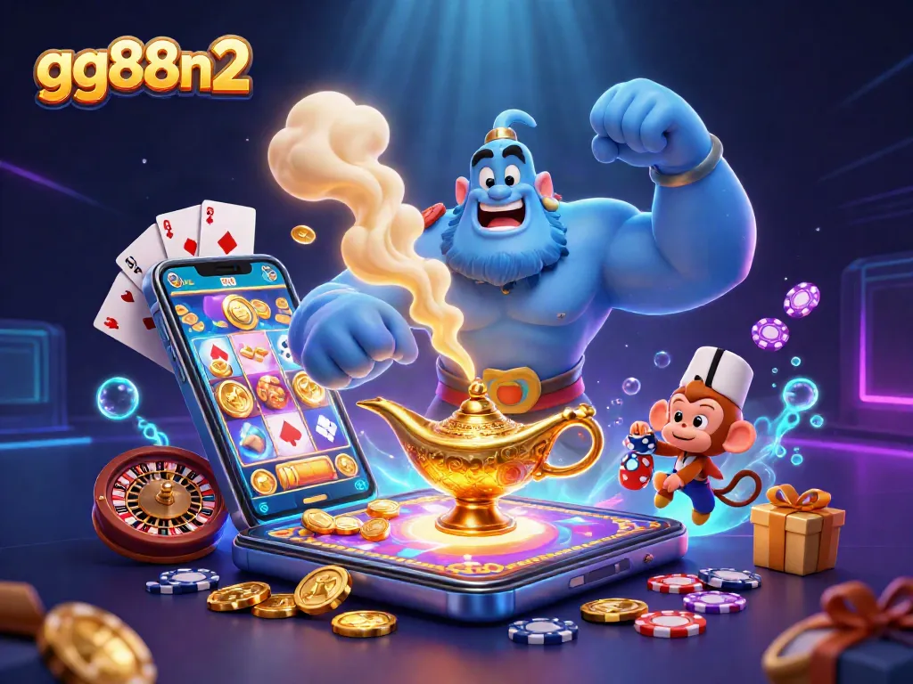 Experience excitement with gg88n2 as a genie bursts forth, revealing enchanted gaming treasures.