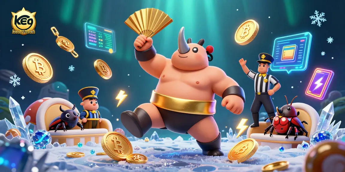 Engage with keo nha cai action in a vibrant 3D casino scene featuring a victorious beetle champion.