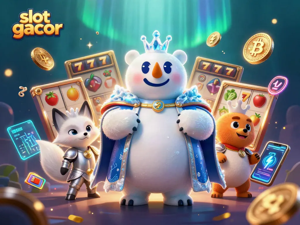 Experience thrilling gameplay with slot gacor elements featuring vibrant characters and casino symbols.