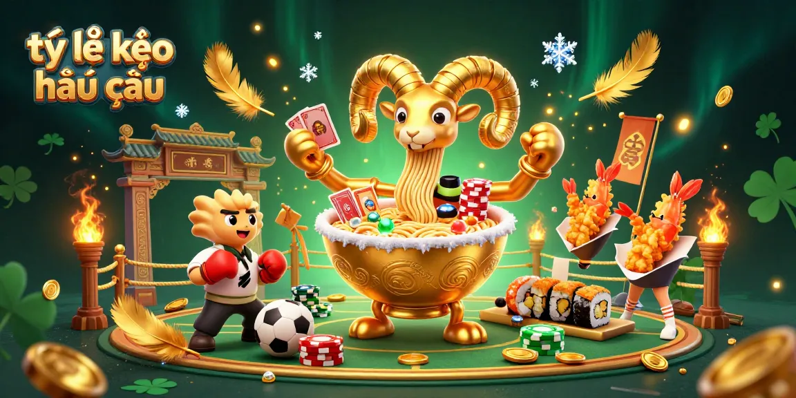 Experience thrilling sports betting with tỷ lệ kèo nhà cái at a vibrant casino scene featuring dynamic characters and rich details.