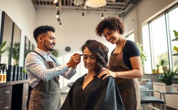 Experience expert hair perm styling at Omnia Salon in San Diego, showcasing artistry and client satisfaction.