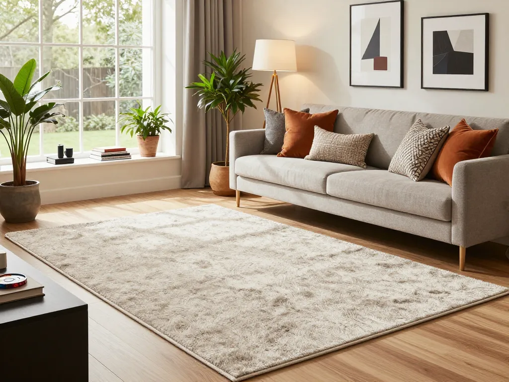 Luxury carpets London enhancing a stylish living room with elegant furnishings and natural light.