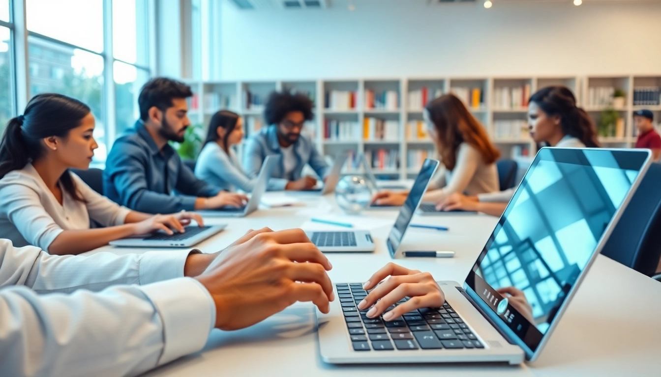 Enhance your typing speed at our Typing Center with dedicated workspaces and modern technology.