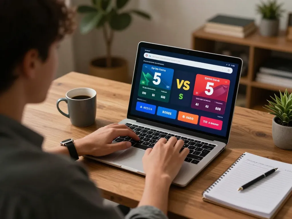 Tỷ lệ kèo nhà cái 5 in action as a player engages with sports betting on a modern laptop setup.