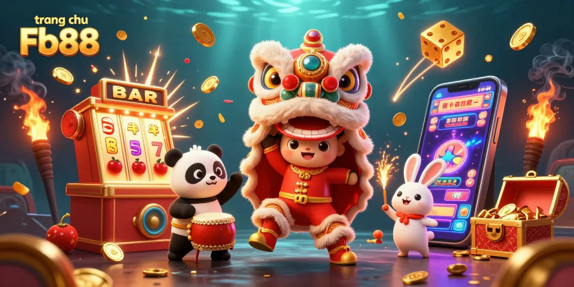 Experience the excitement of trang chủ Fb88 with casino games bursting from vibrant characters and fun elements.