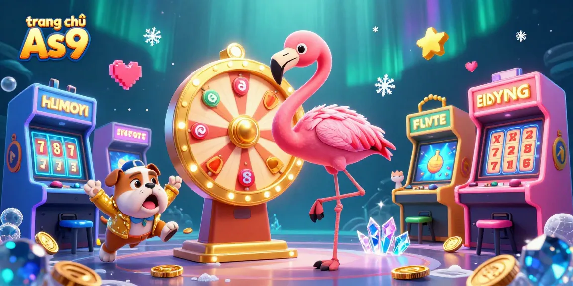 Spin the giant prize wheel at trang chủ As9 for thrilling casino excitement in a vibrant scene.