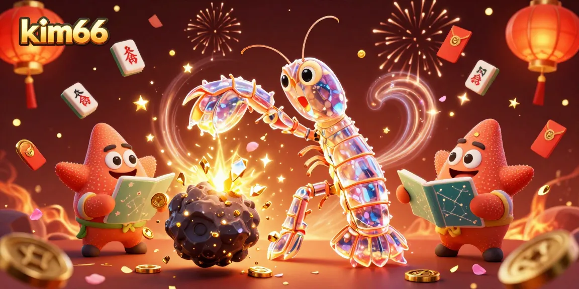 Experience thrilling wins at kim66 with a stunning 3D casino illustration featuring vibrant elements.